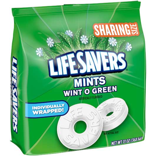 Life Savers Winto O Green Mints Candy, 13 Ounce -- 6 Per Case