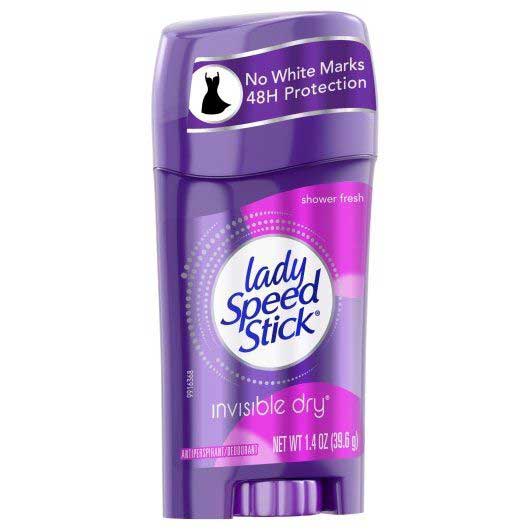 Lady Speed Stick Invisible Dry Shower Fresh Antiperspirant Deodorant, 1.4 Ounce -- 12 Per Case