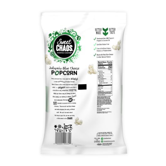 Sweet Chaos Jalapeno Blue Cheese Popcorn, 1.5 Ounce -- 8 Per Case