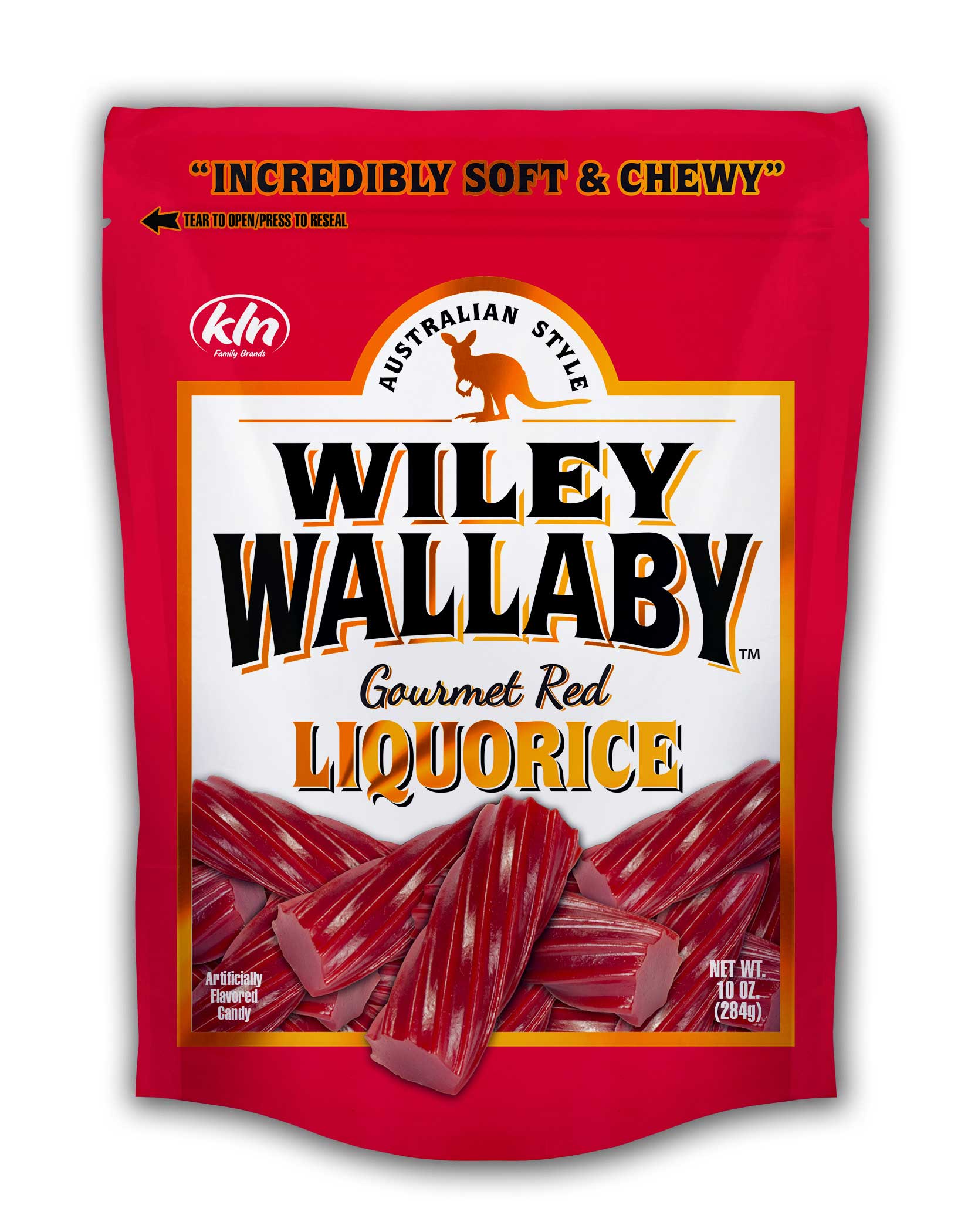 Wiley Wallaby Red Liquorice, 10 Ounce -- 10 Per Case