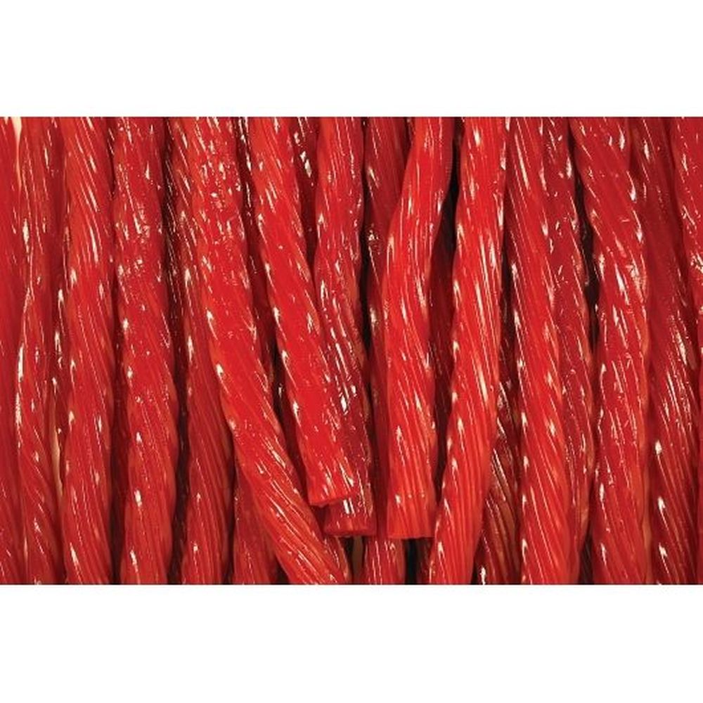 Kenny's Cherry 7 Inch Jumbo Twists Candy, 6 Pound