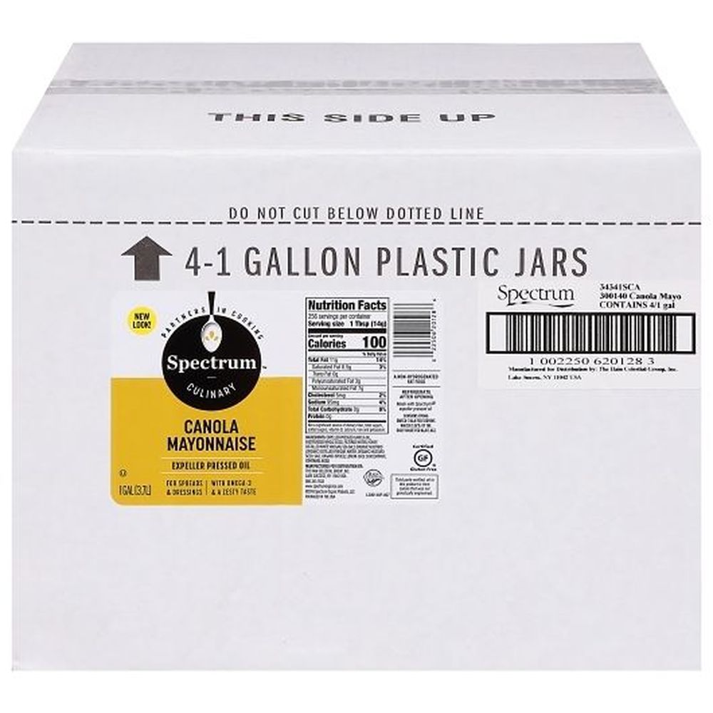Spectrum Culinary Canola Mayonnaise, 128 Ounce -- 4 Per Case