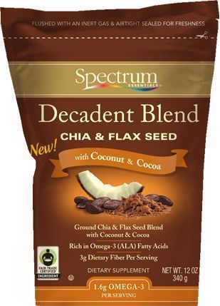 Spectrum Essentials Decadent Blend Chia And Flax Seed, 12 Ounce -- 12 Per Case