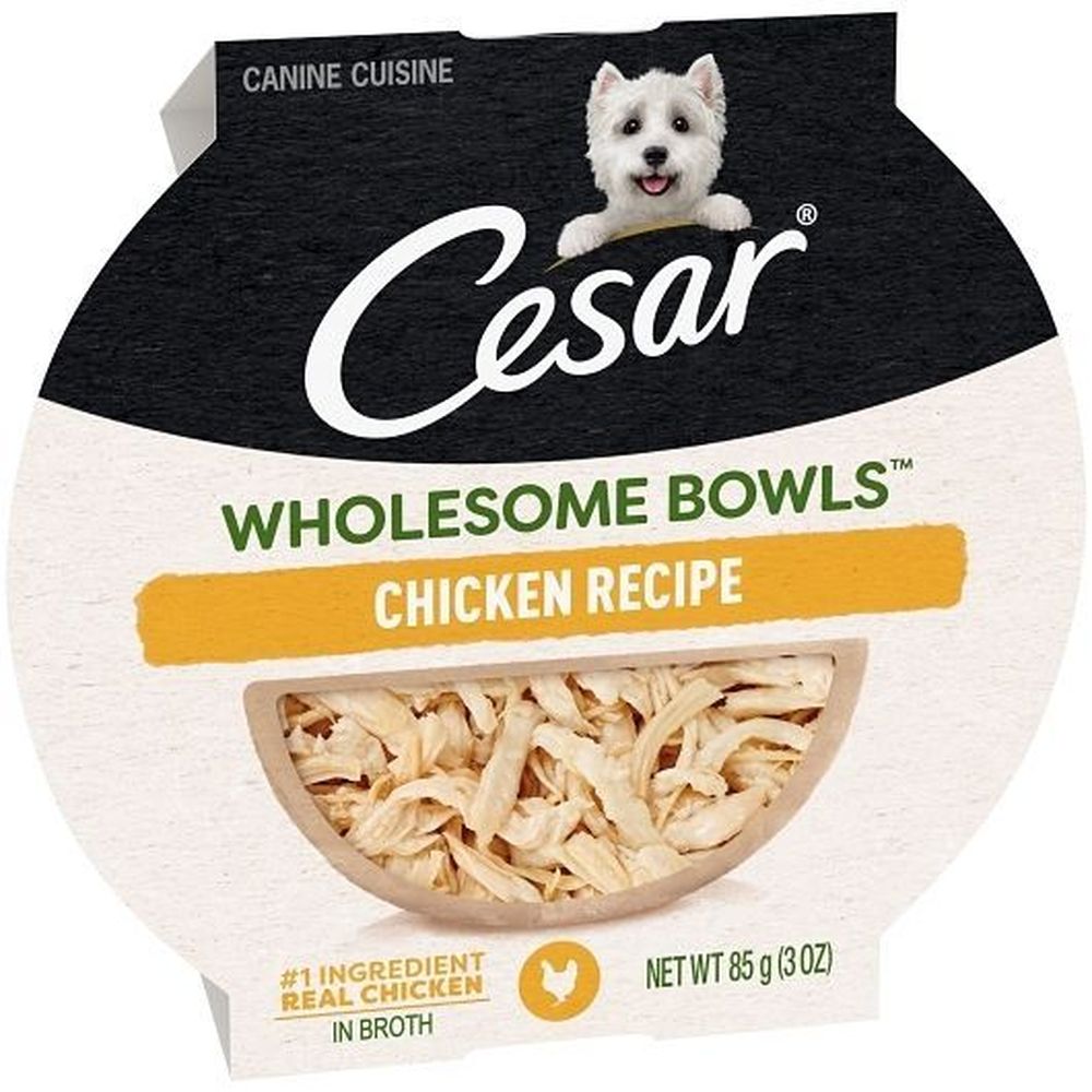 Cesar Wholesome Bowls Chicken Recipe Wet Dog Food, 3 Ounce -- 10 Per Case