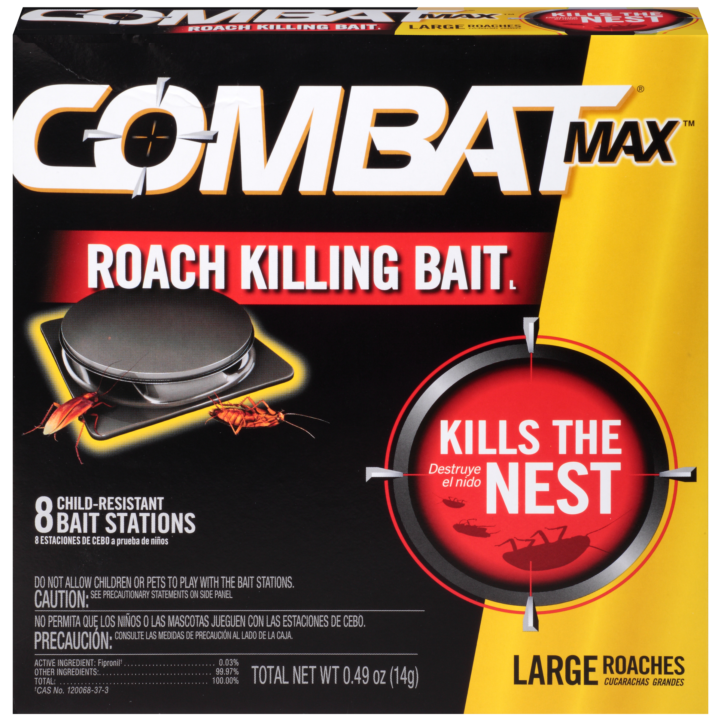Combat Source Kill Max Large Roach Killing Bait Kit, 0.49 Ounce -- 12 Per Case