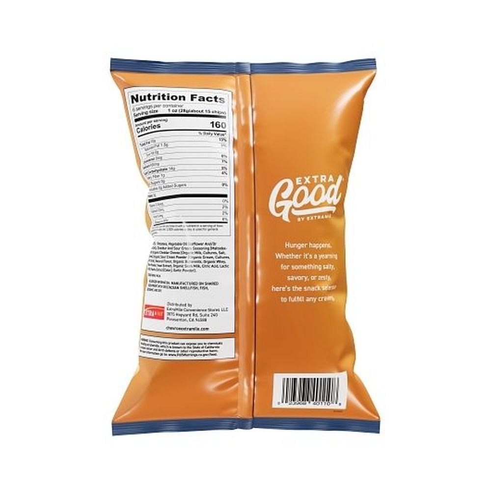 Extragood Cheddar And Sour Cream Potato Chips, 6 Ounce -- 12 Per Case