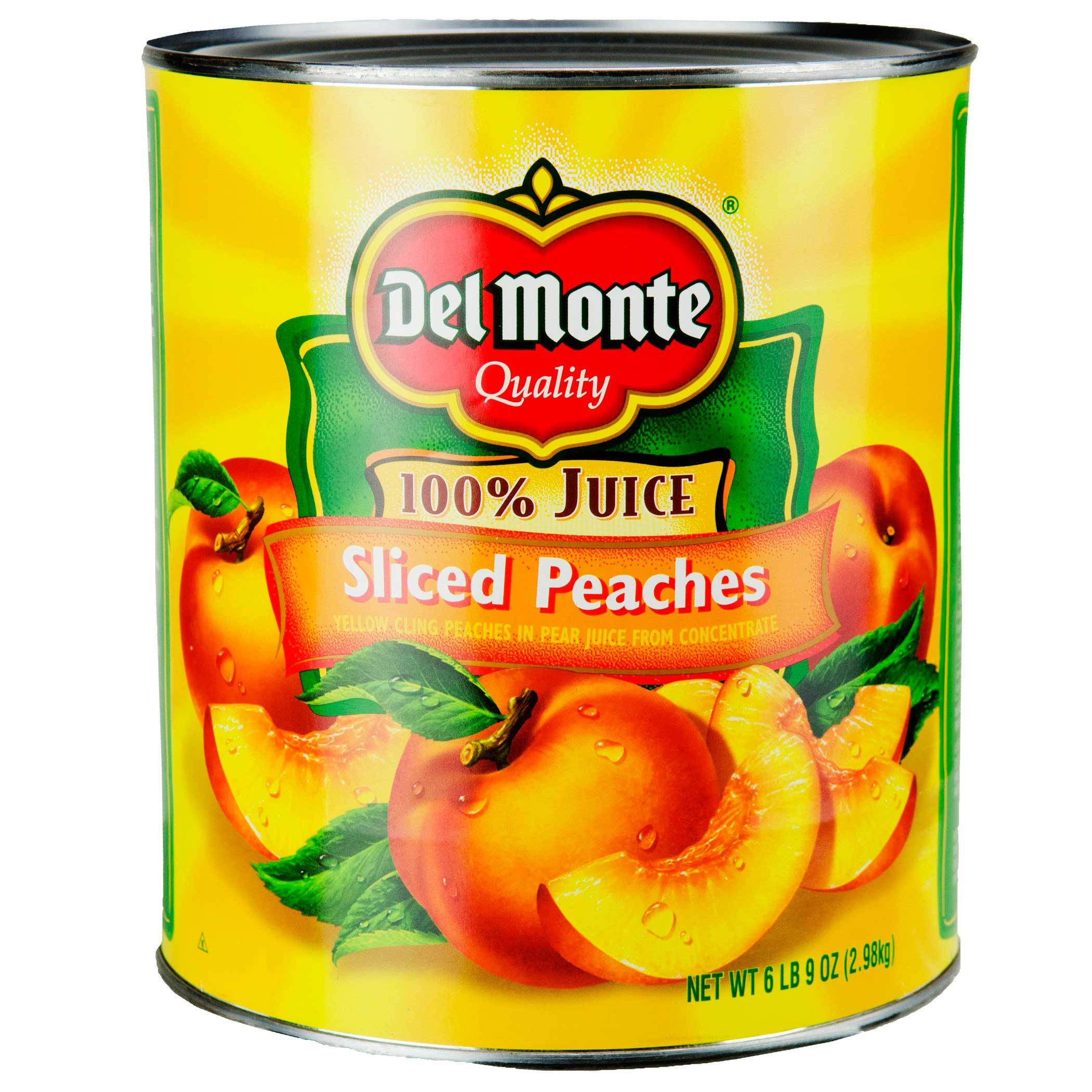 Del Monte Sliced Yellow Cling Peaches In Pear Juice, 105 Ounce -- 6 Per Case