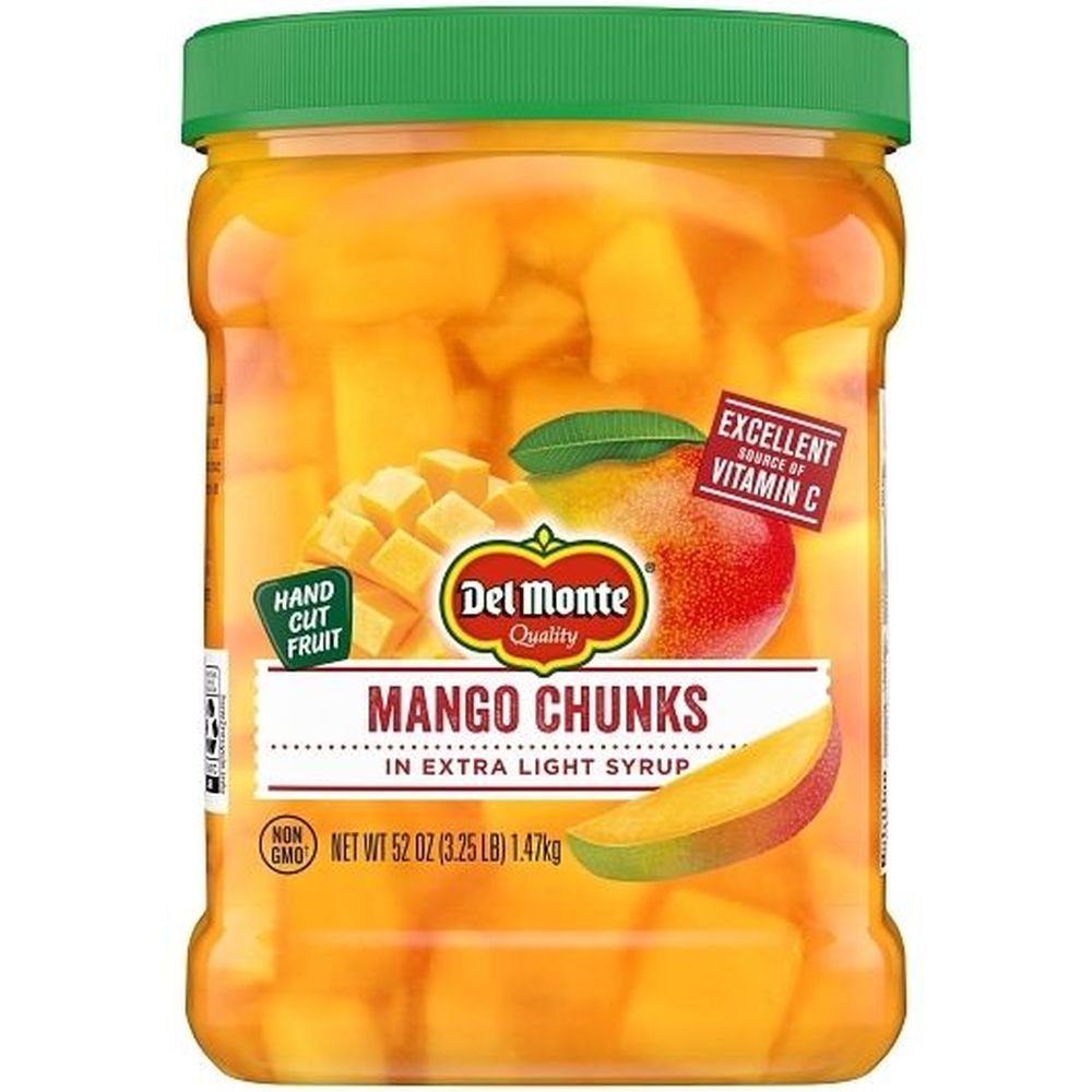 Del Monte Mango Chunks In Extra Light Syrup, 52 Ounce -- 4 Per Case