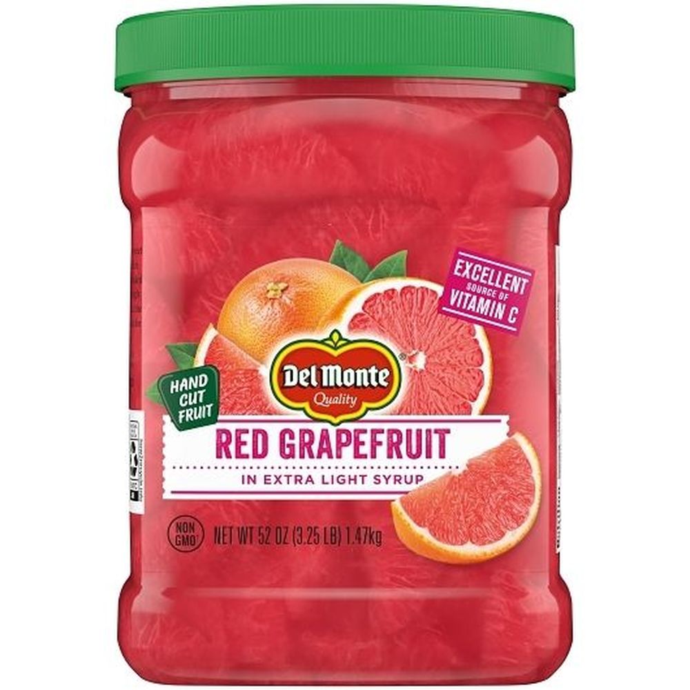 Del Monte Red Grapefruit in Extra Light Syrup, 52 Ounce -- 4 per case