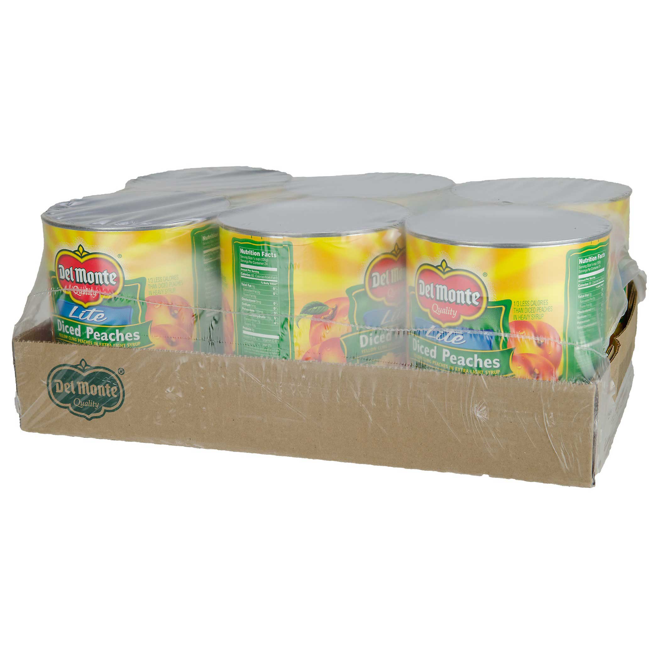 Del Monte Usda Diced Peaches In Extra Light Syrup, 105 Ounce -- 6 Per Case