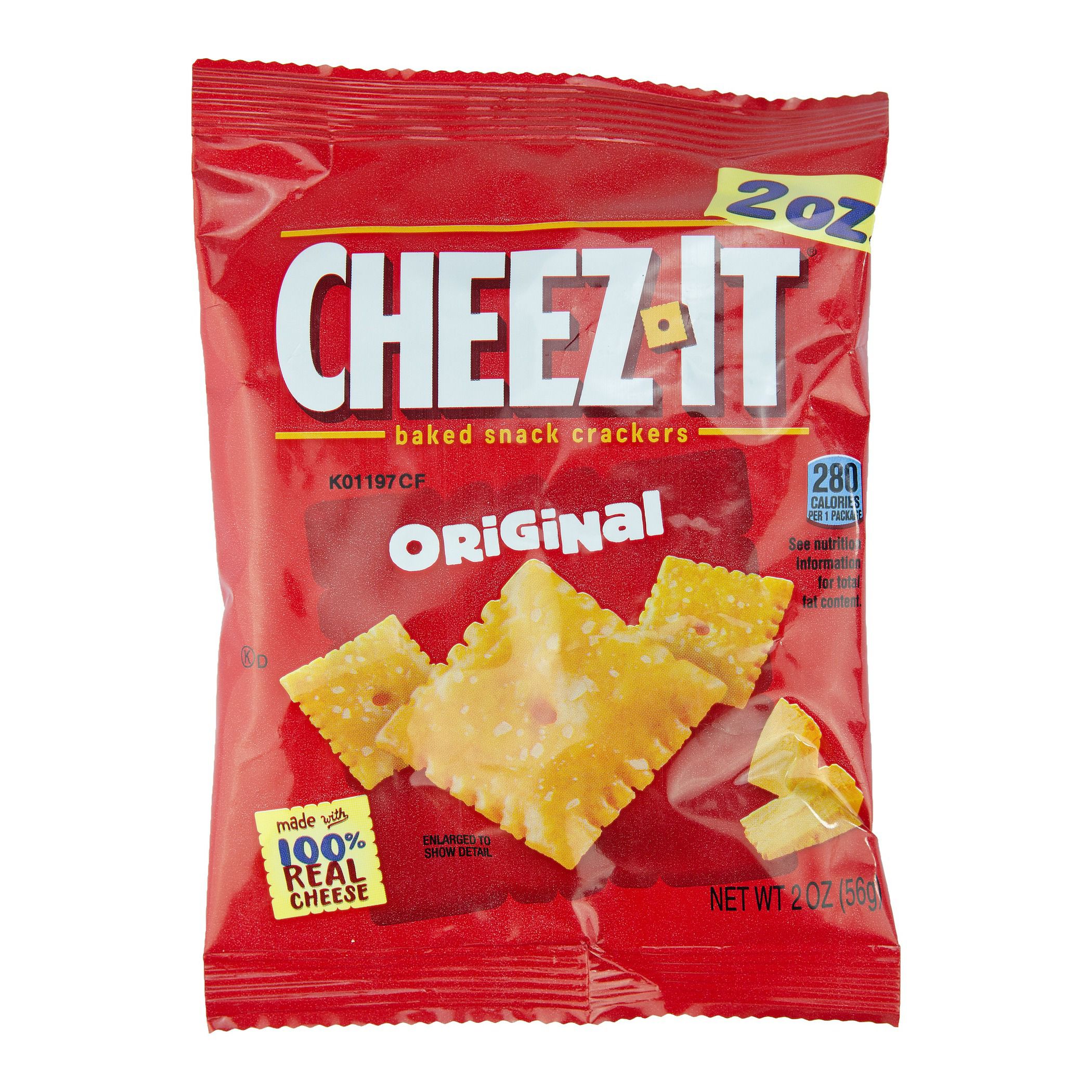 COMD☆CRACKER BAG Cheez-It Original Baked Snack Crackers - 2 oz. bag, 60 per
