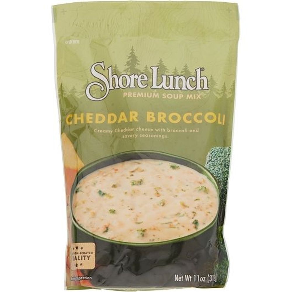 Shore Lunch Cheddar And Broccoli Soup Mix, 11 Ounce -- 6 Per Case
