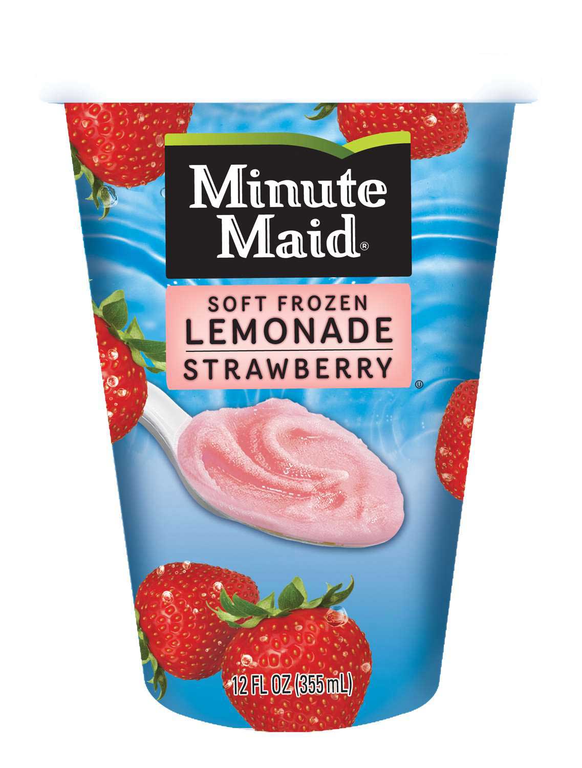 Minute Maid Soft Frozen Strawberry Lemonade Cups, 12 Ounce -- 12 per case.