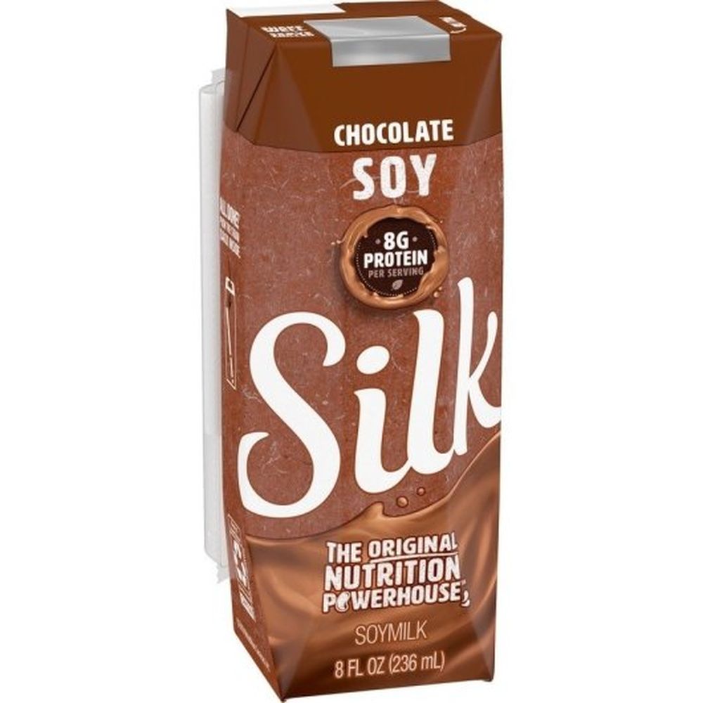 Silk Chocolate Soy Milk, 8 Fluid Ounce -- 18 per case
