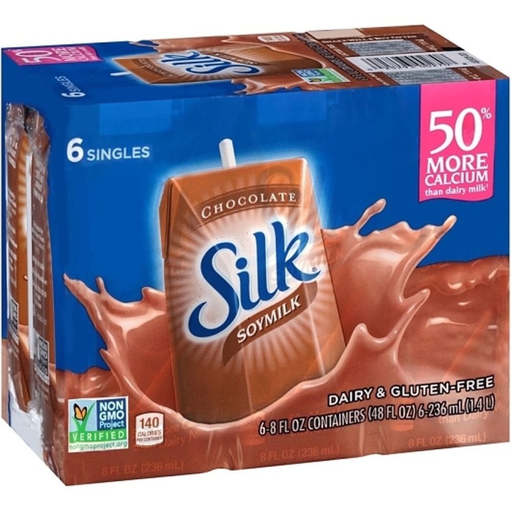 Silk Chocolate Soy Milk, 8 Fluid Ounce -- 18 per case