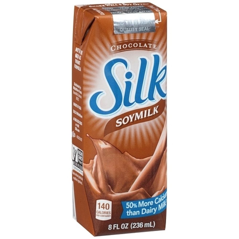 Silk Chocolate Soy Milk, 8 Fluid Ounce -- 18 per case