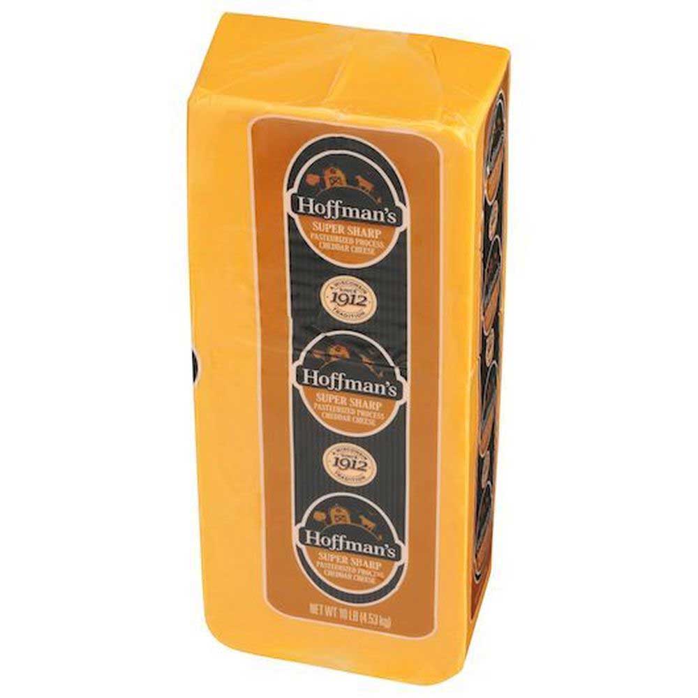 Hoffman Yellow Super Sharp Cheddar Cheese, 10 Pound