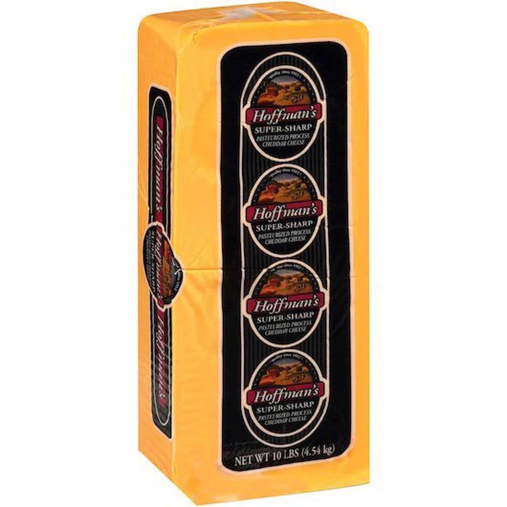 Hoffman yellow super sharp cheddar cheese foodservicedirect