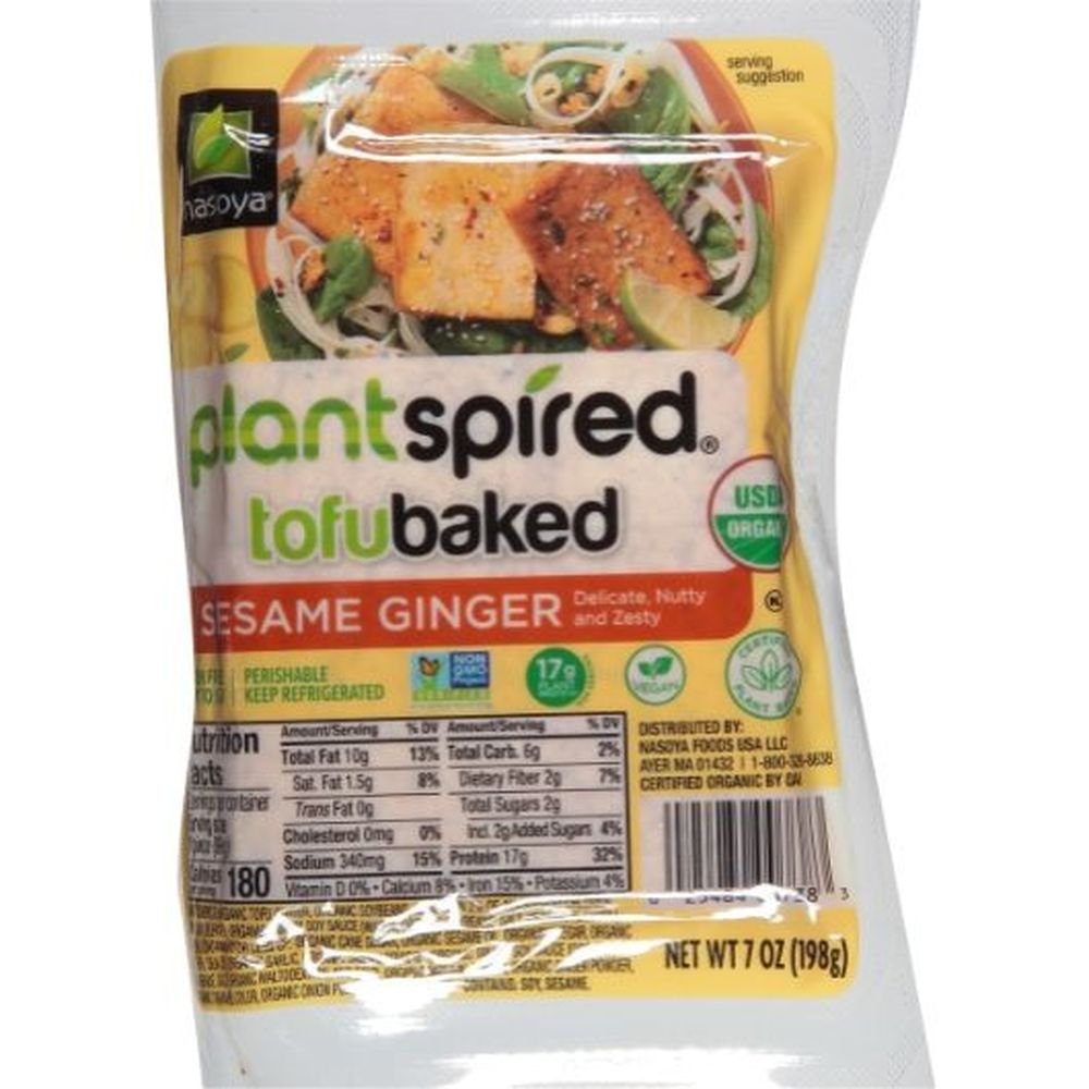 Pulmuone Baked Sesame Ginger Tofu Pieces, 7 Ounce -- 6 per case