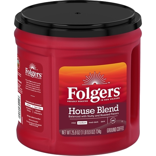 Café Molido Folgers House Blend, 25.9 Onzas -- 6 Por Caja