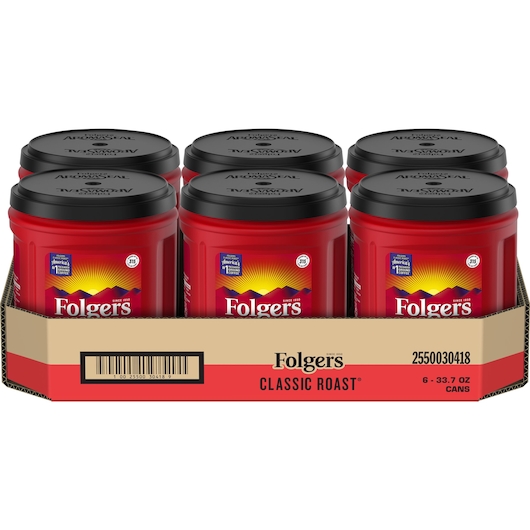 Folgers Classic Roast Ground Coffee Case | FoodServiceDirect