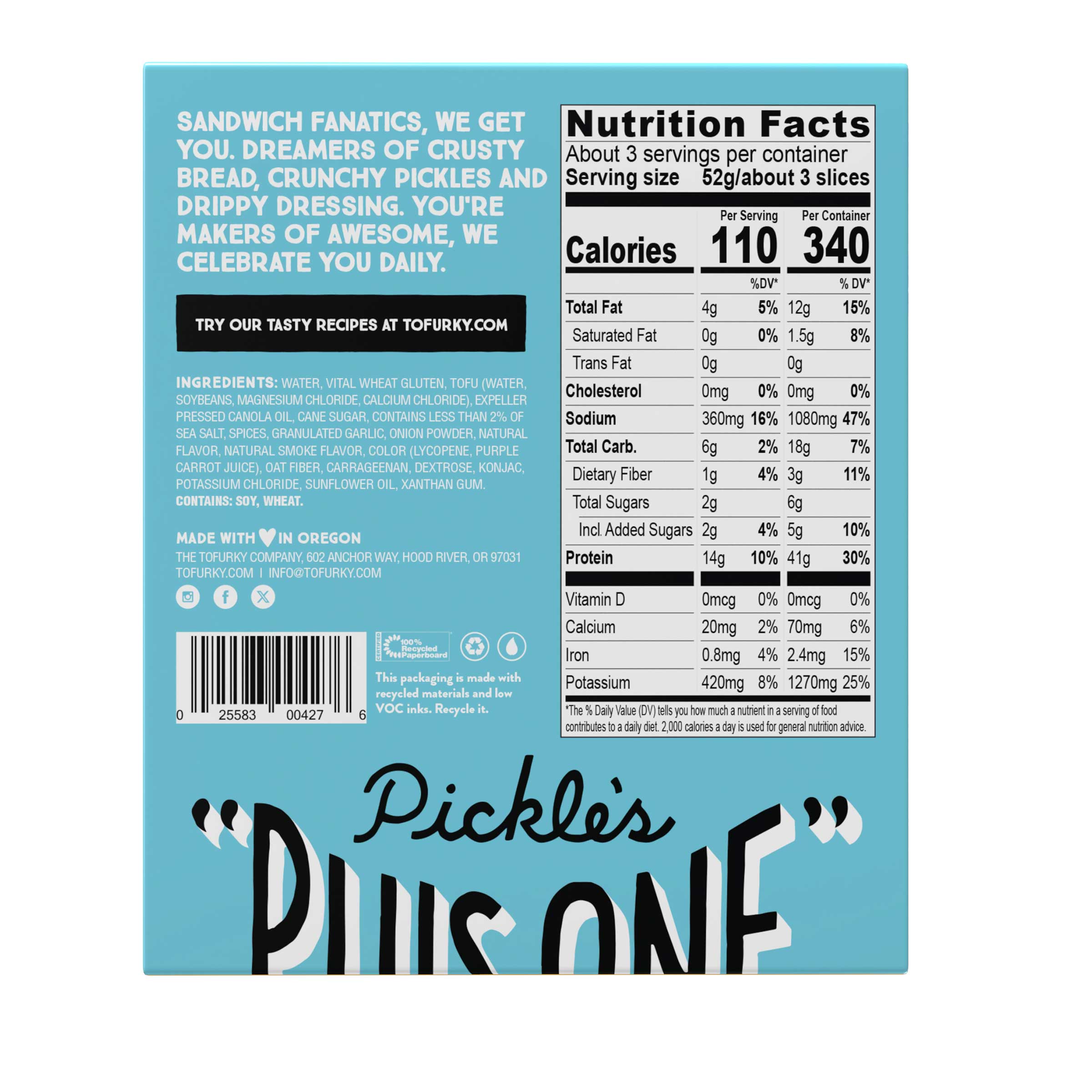 Tofurky, Bologna Deli, 5.5 Ounce -- 6 Per Case