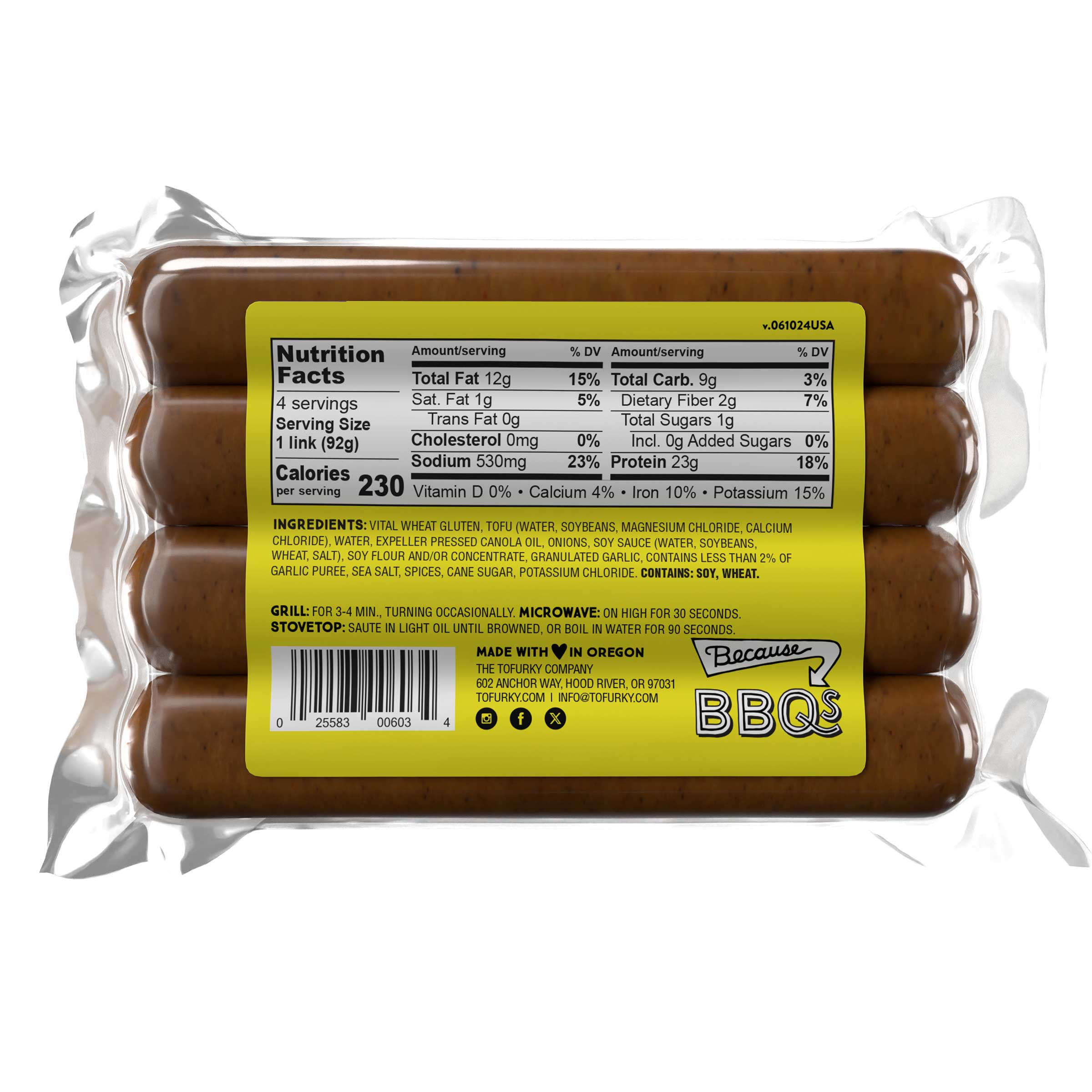 Tofurky, Kielbasa, 14 Ounce -- 5 Per Case
