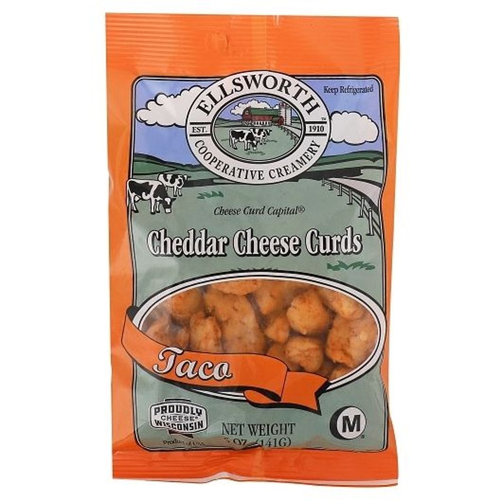 Ellsworth Taco Cheddar Cheese Curds, 5 Ounce 12 per case