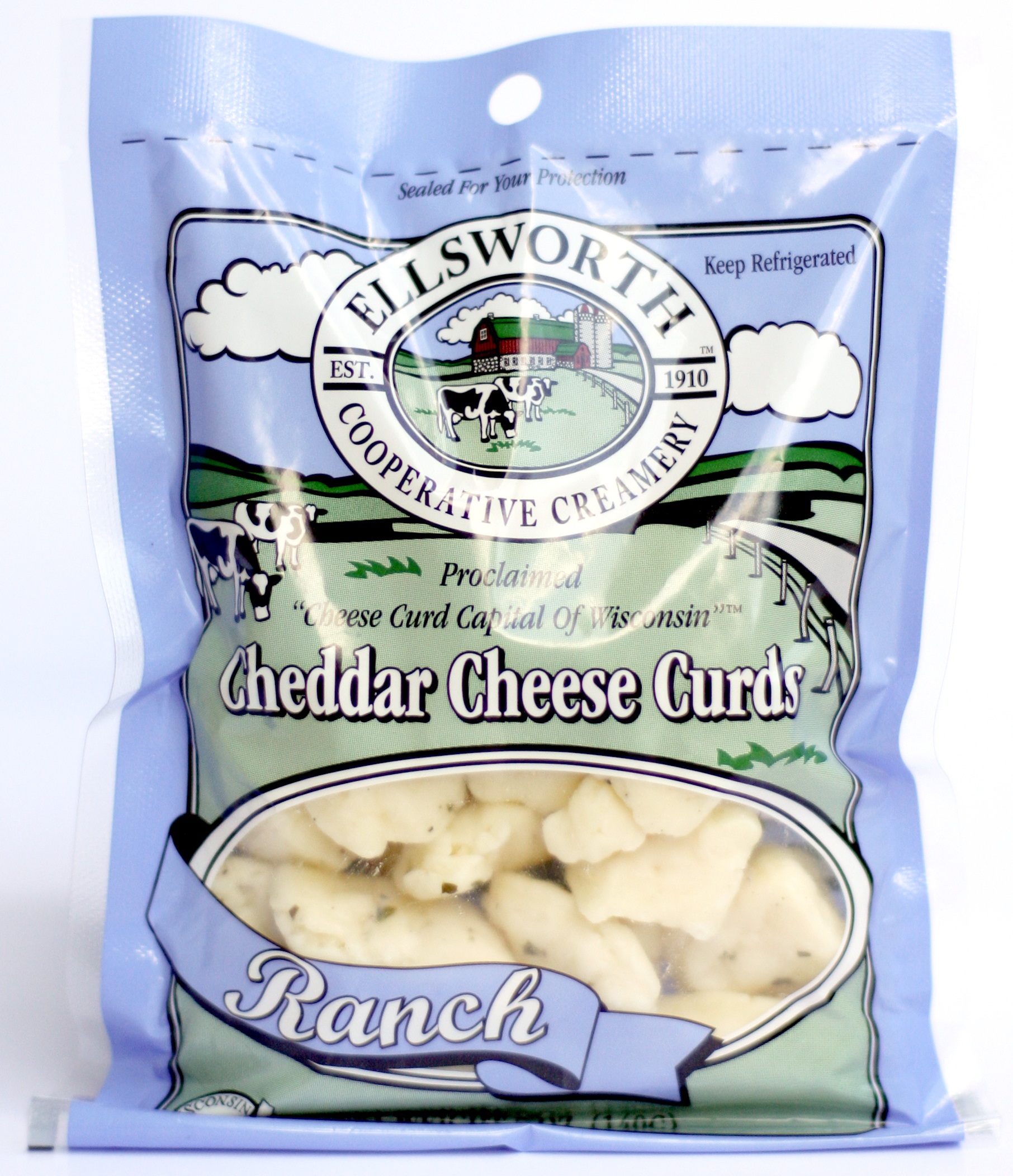 Ellsworth Farmer Certified Ranch Seasoning White Cheddar Cheese Curd, 5 Ounce -- 12 Per Case