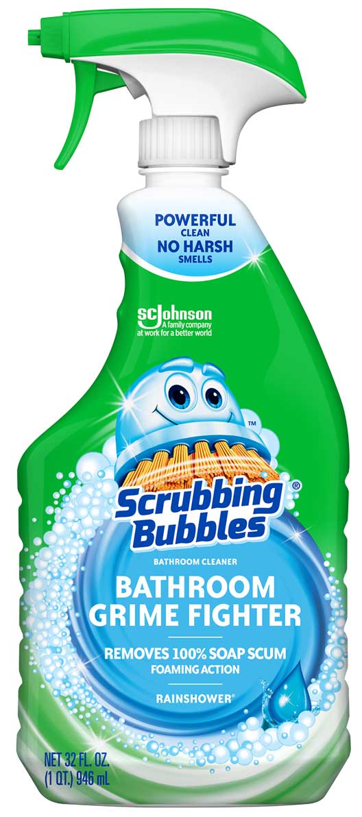 Scrubbing Bubbles Rainshower Bathroom Grime Fighter Trigger, 32 Ounce -- 8 Per Case