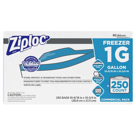 Ziploc Easy To Open Gallon Storage Bag -- 250 Per Case