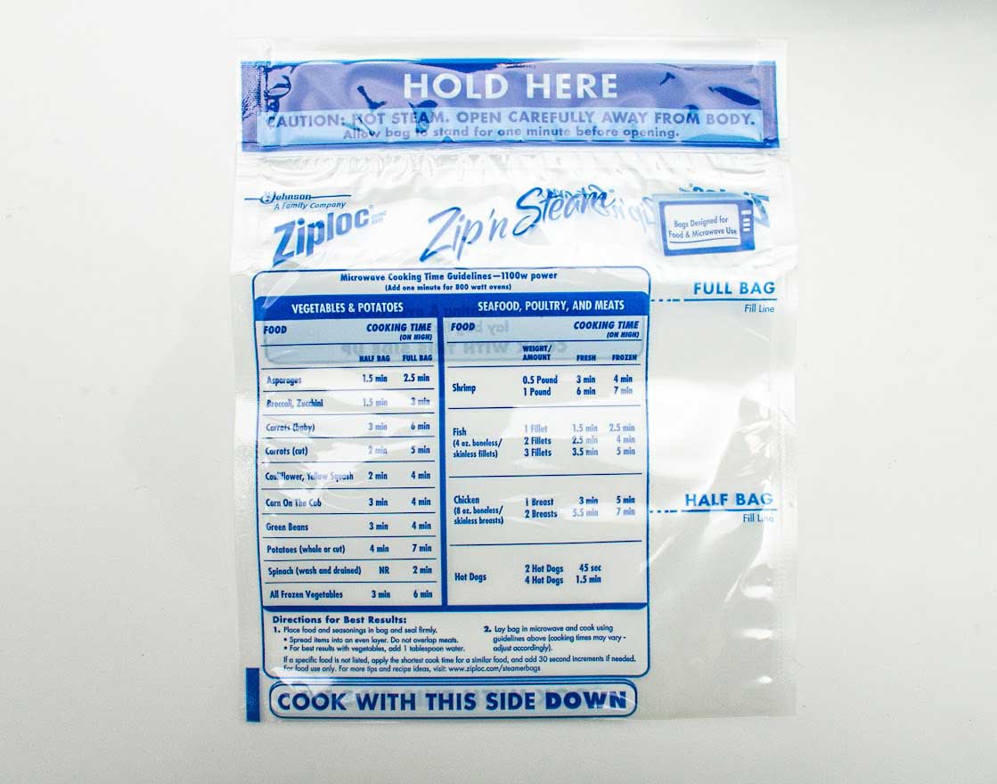 Ziploc Zip'N Steam Cooking Bags, 10 ct-2 pack : : Home