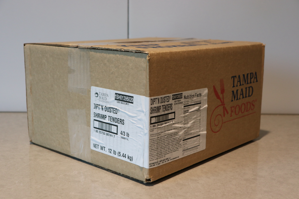 Tampa Maid Diptn Dusted Breaded Shrimp Tender, 3 Pound -- 4 Per Case