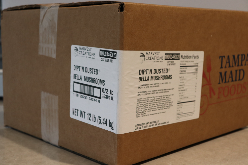 Harvest Creations Dipt'n Dusted Bella Mushrooms, 2 Pound -- 6 Per Case