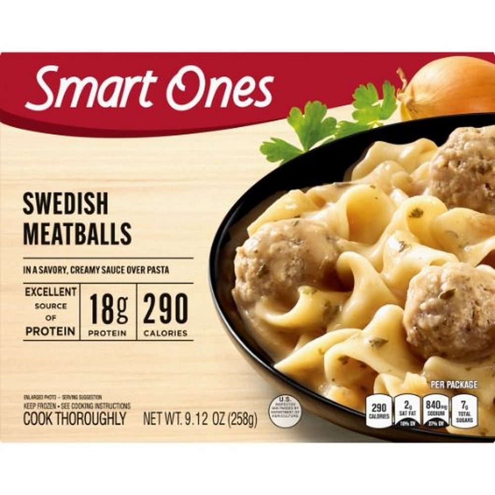 Smart Ones Pasta With Swedish Meatballs, 9.12 Ounce -- 12 Per Case