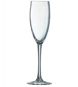 Arcoroc Kwarx Cabernet Flute Glass, 5 3/4 Ounce -- 24 Per Case