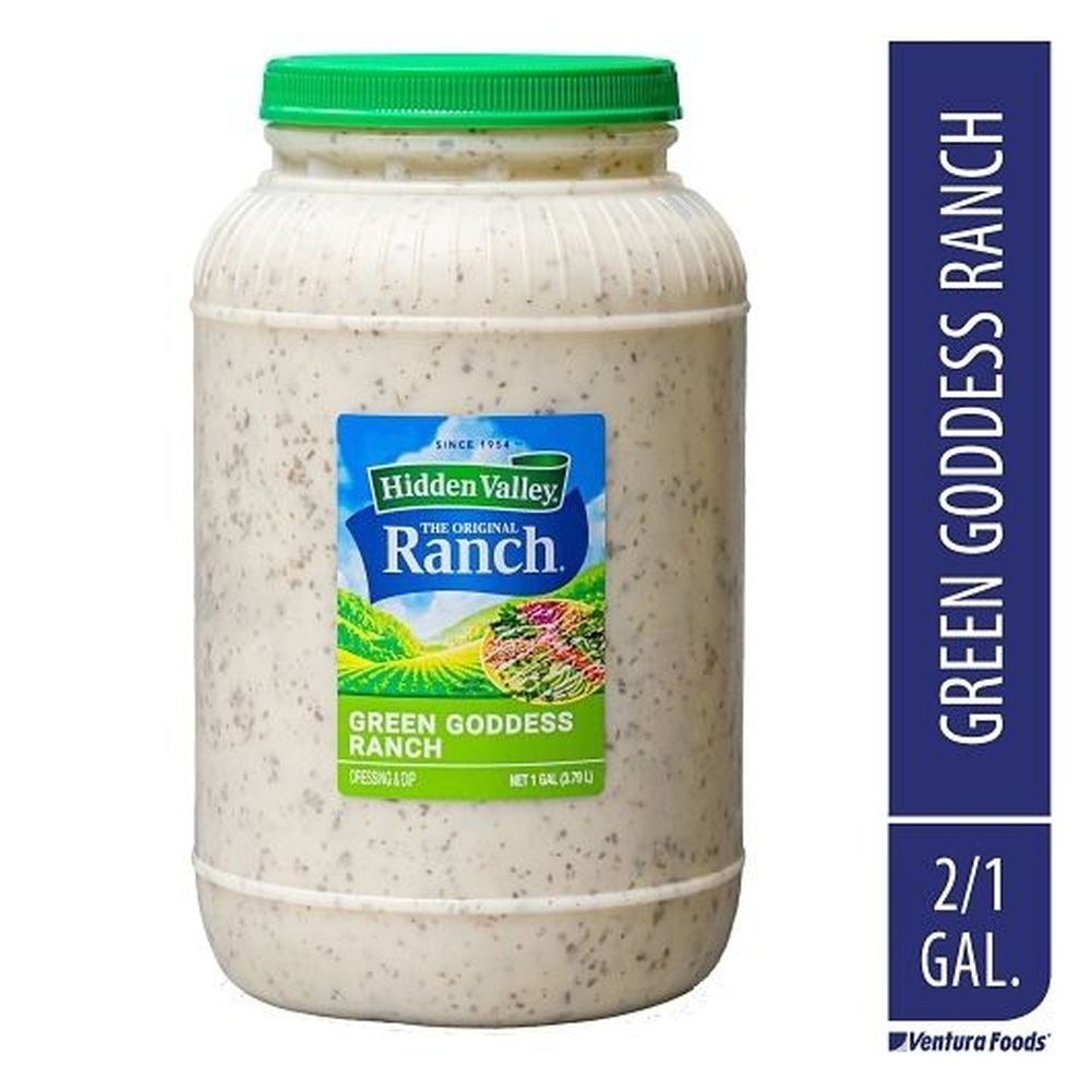 Hidden Valley Green Goddess Ranch Dressing, 1 Gallon Jar -- 2 per case