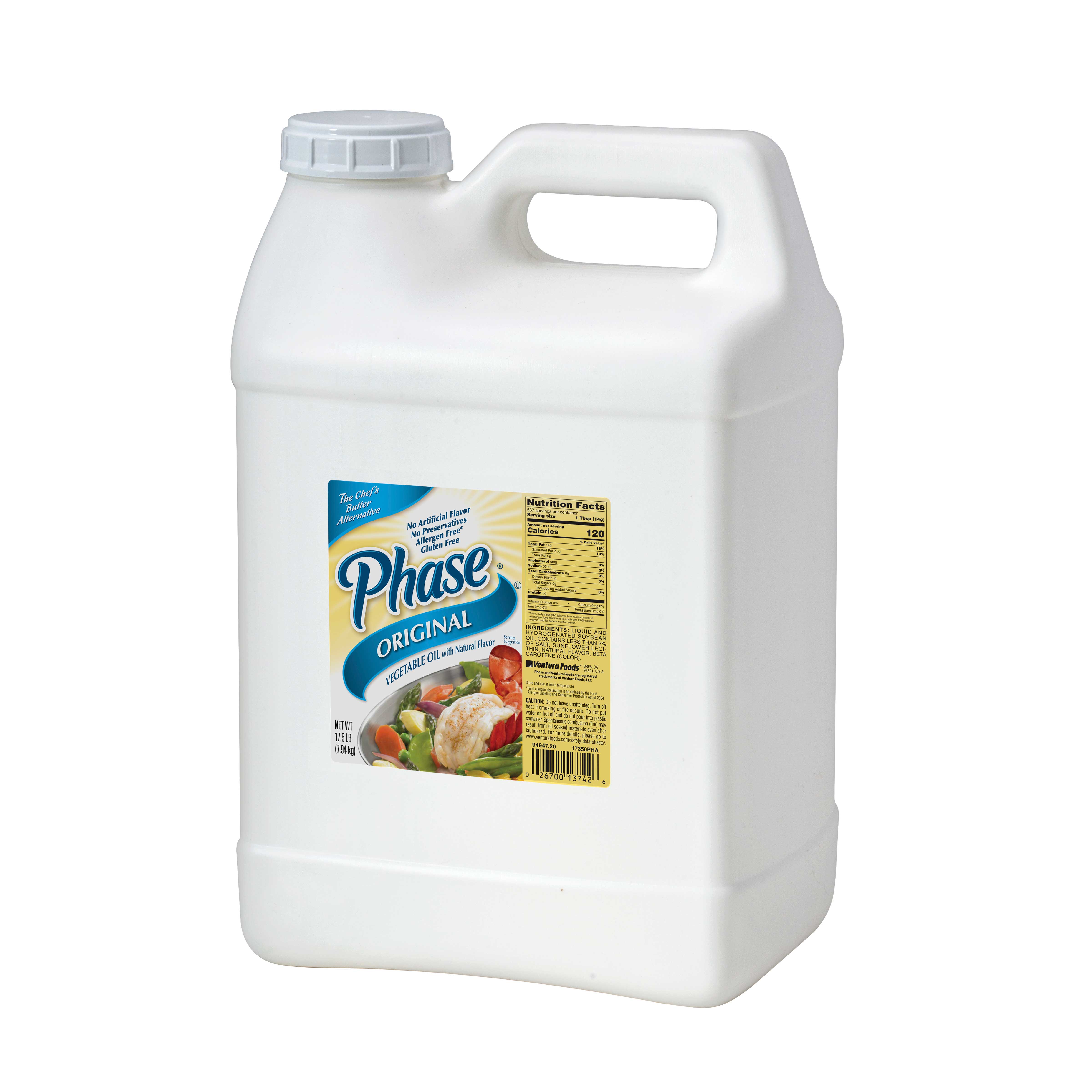 Phase Zero Trans Fat Liquid Butter Alternative, 17.5 Pound -- 2