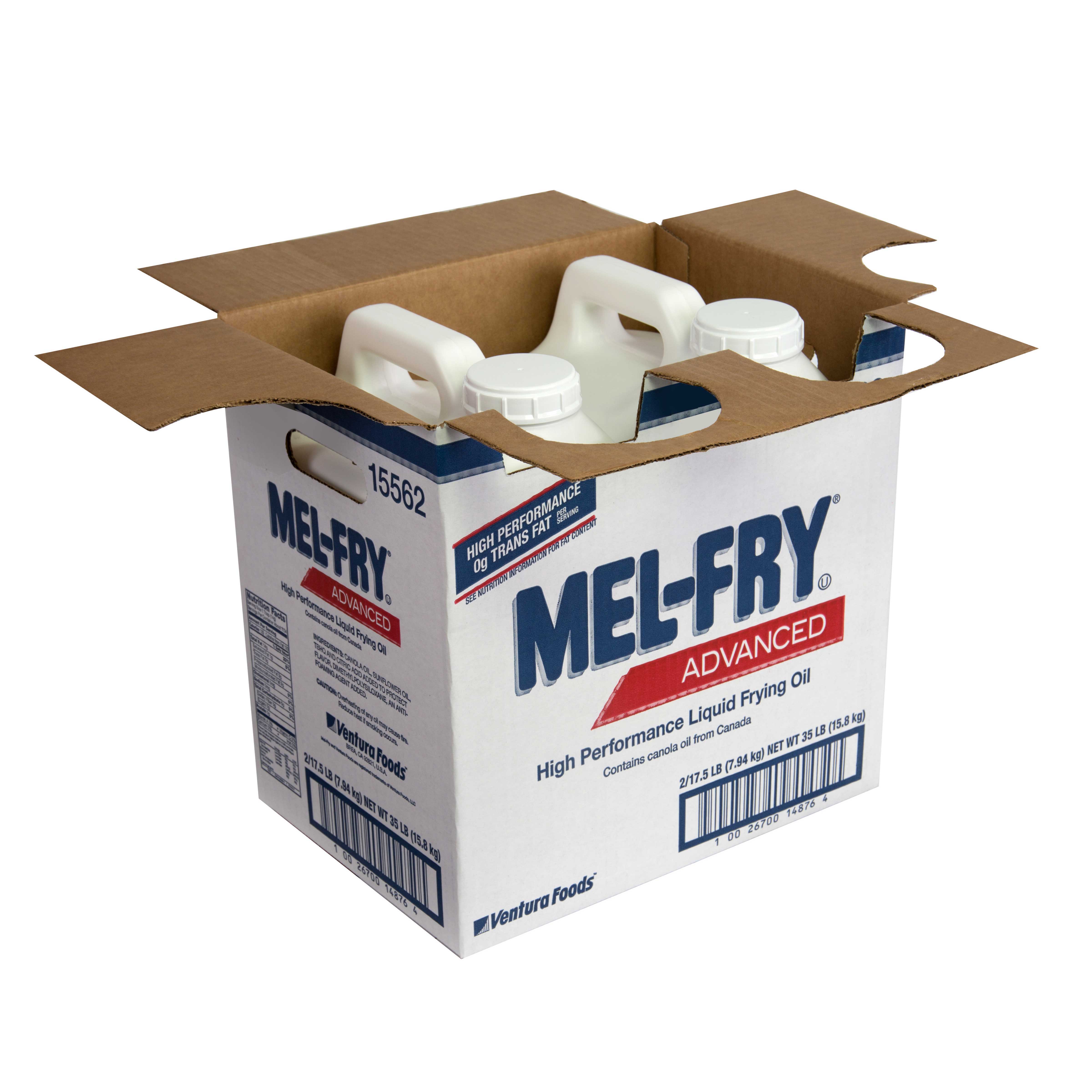 Mel-fry Advanced Trans Fat Free Canola Liquid Frying Oil, 17.5 Pound -- 2 Per Case
