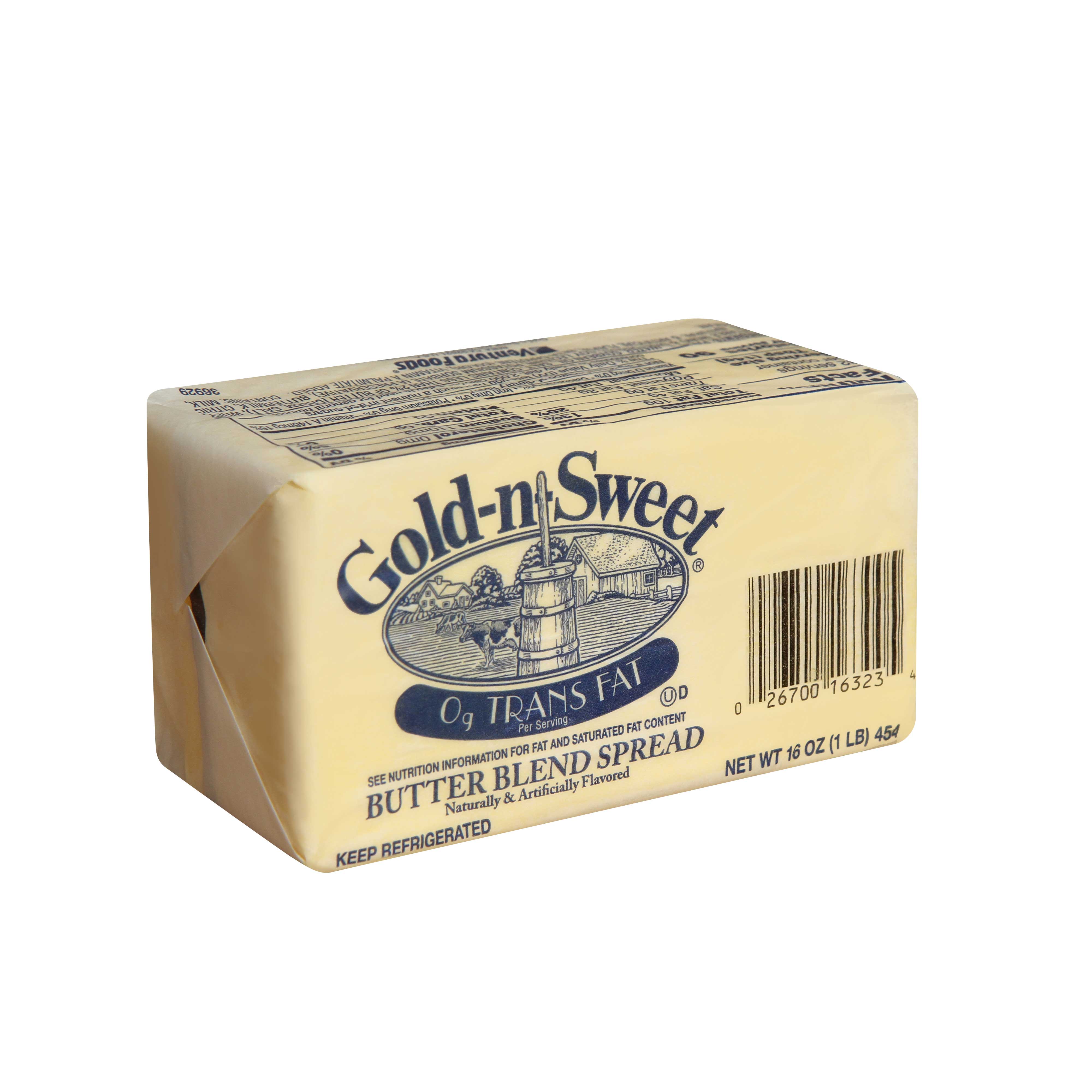 Gold N Sweet Non PHO Butter Blend Spread, 1 Pound -- 30 per case.