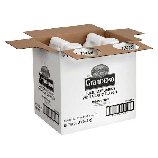 Grandioso Garlic Margarine Liquid, Twin Pack Jug, 17.5 Pound -- 2 Per Case
