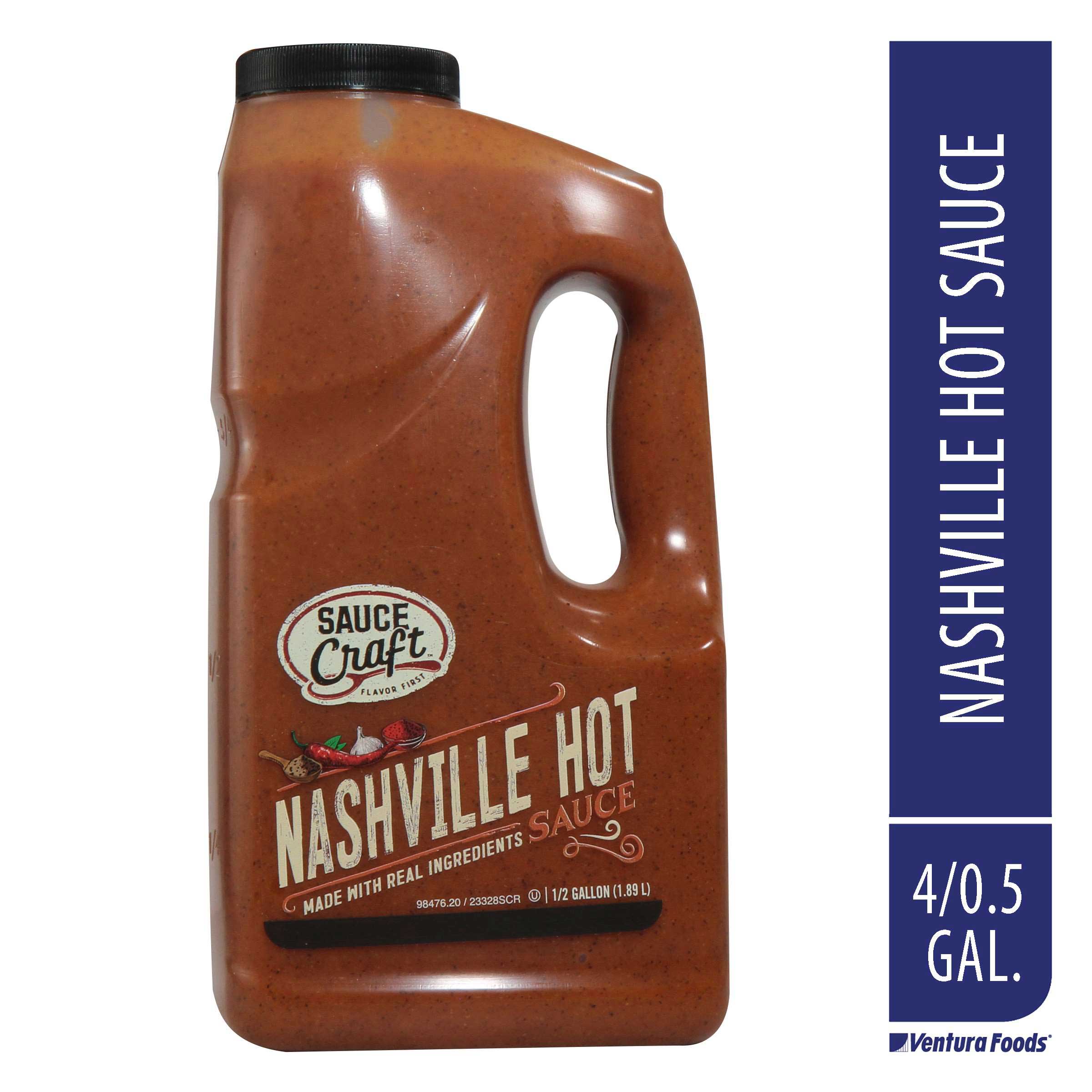 Sauce Craft Nashville Hot Sauce, 0.5 Gallon Jug -- 4 per case