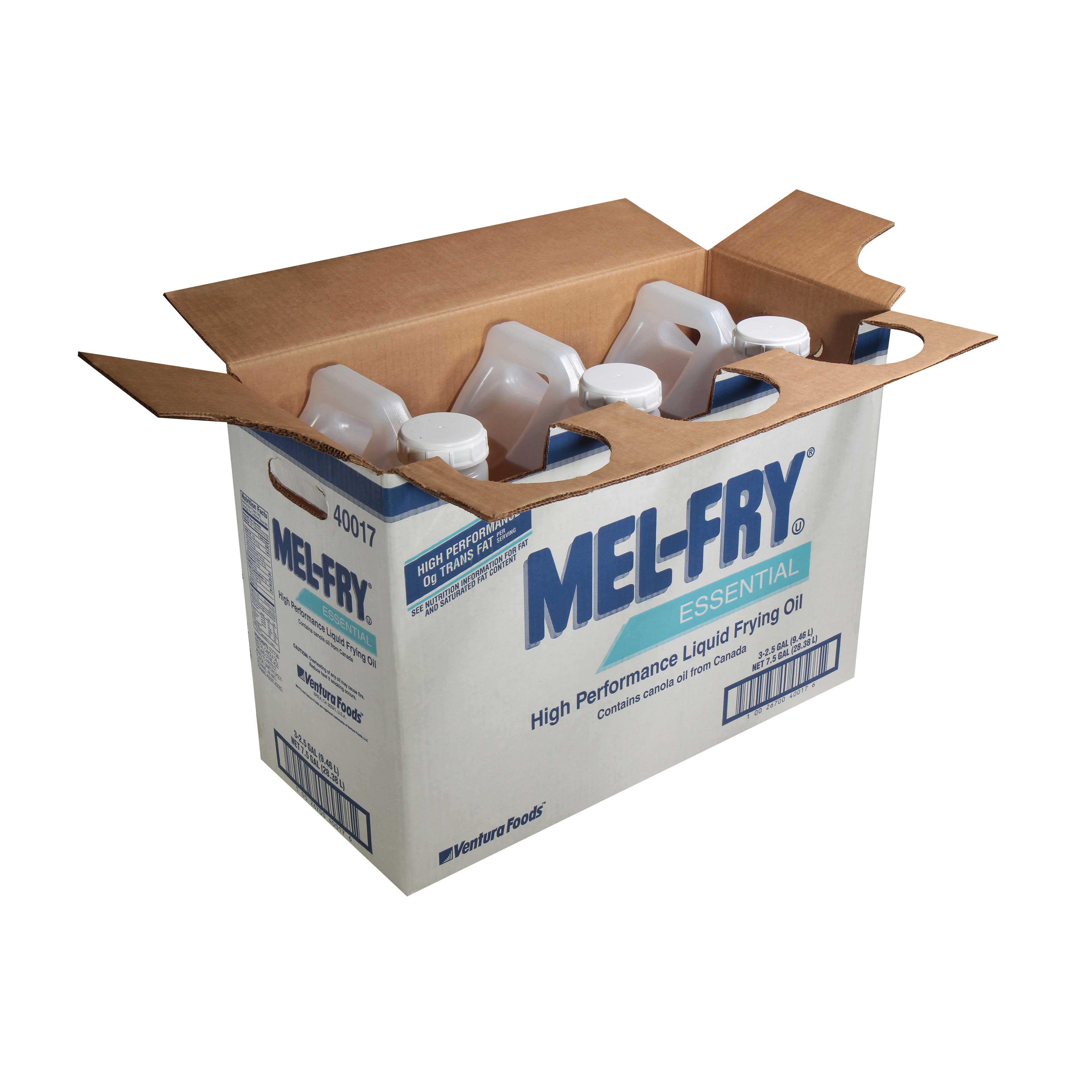 Mel-fry Soy Free Clear Liquid Shortening Oil, 10 Quart -- 3 Per Case