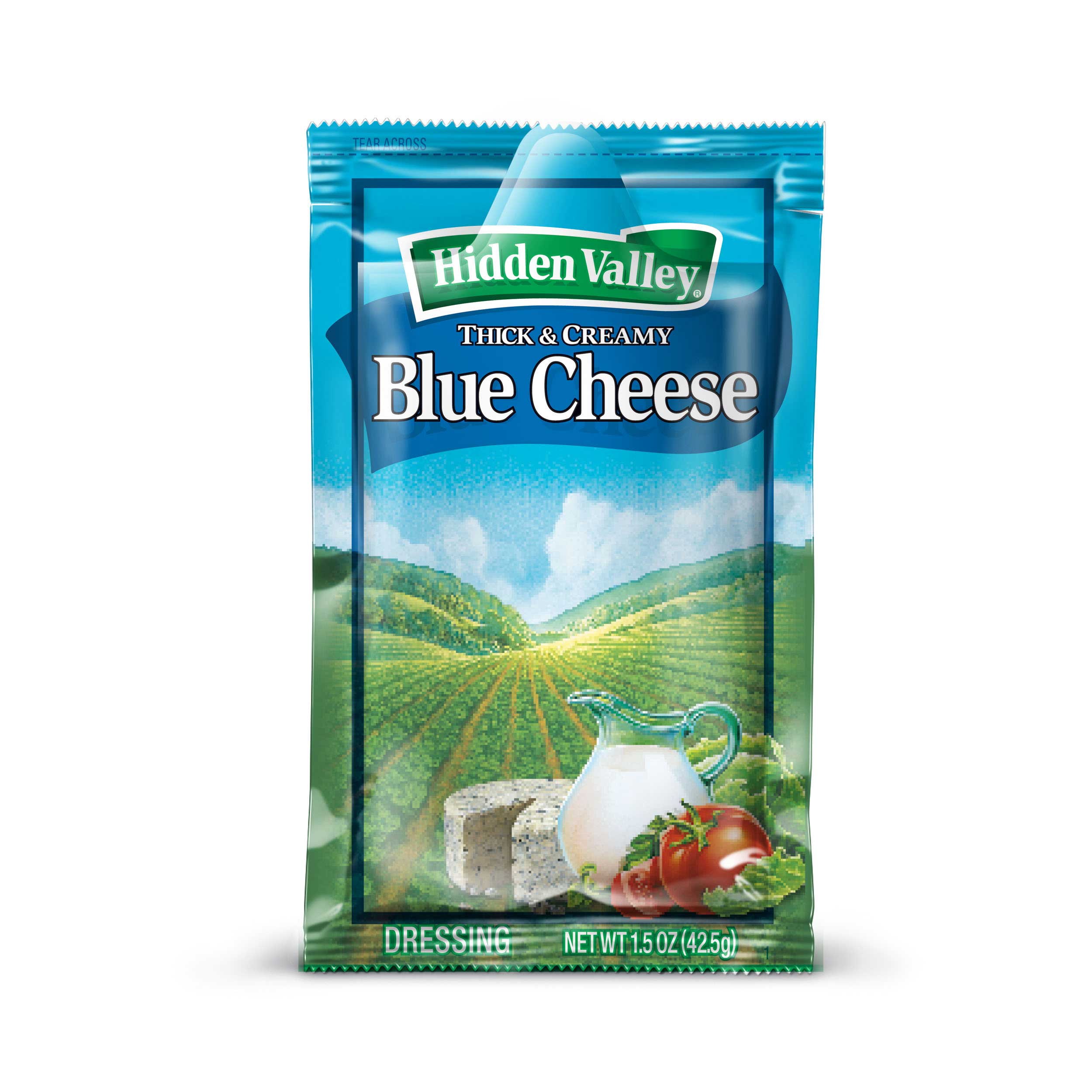 Hidden Valley Bleu Cheese Dressing Packets, 1.5 Ounce -- 84 Per Case