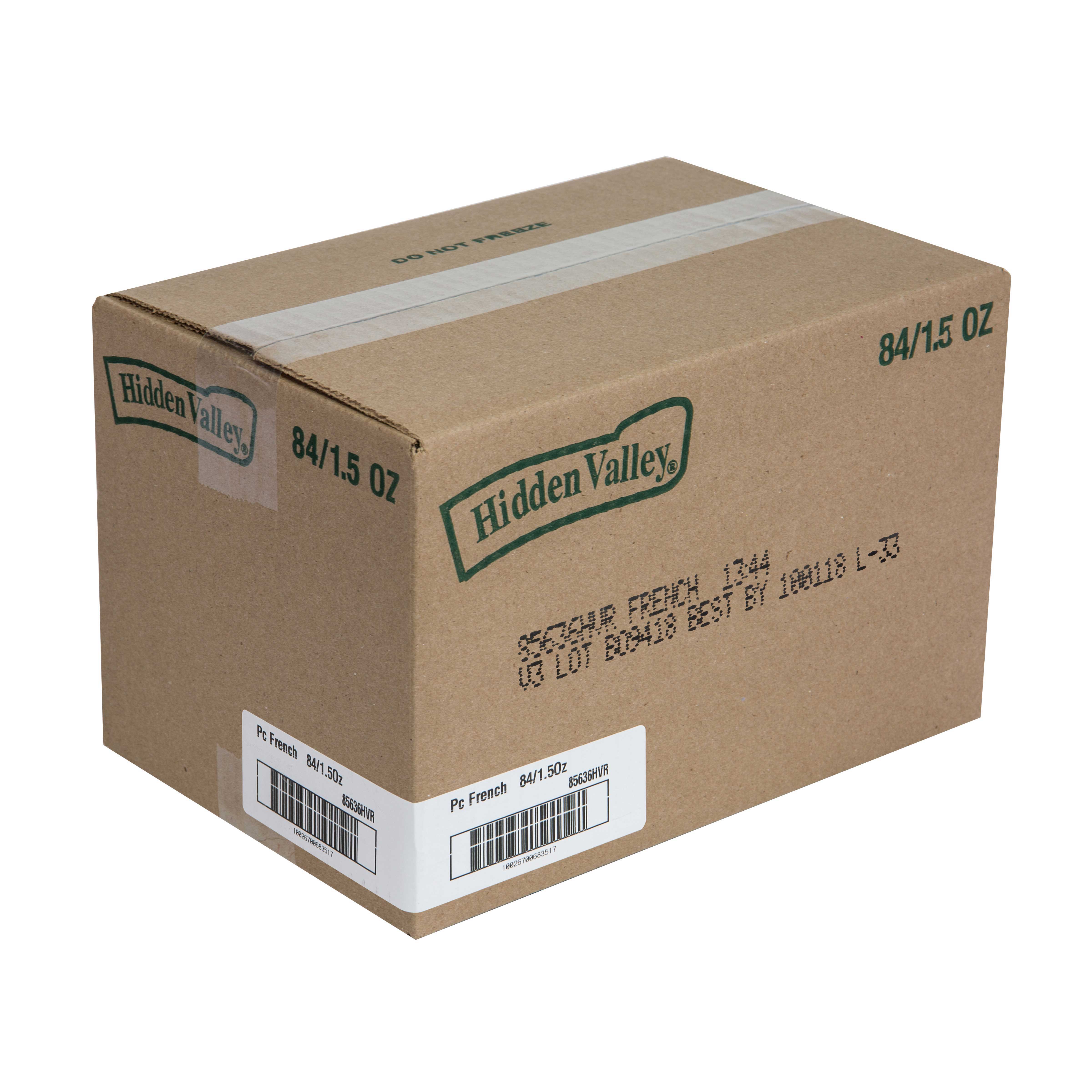 Hidden Valley French Portion Pack Dressing, 1.5 Ounce -- 84 Per Case