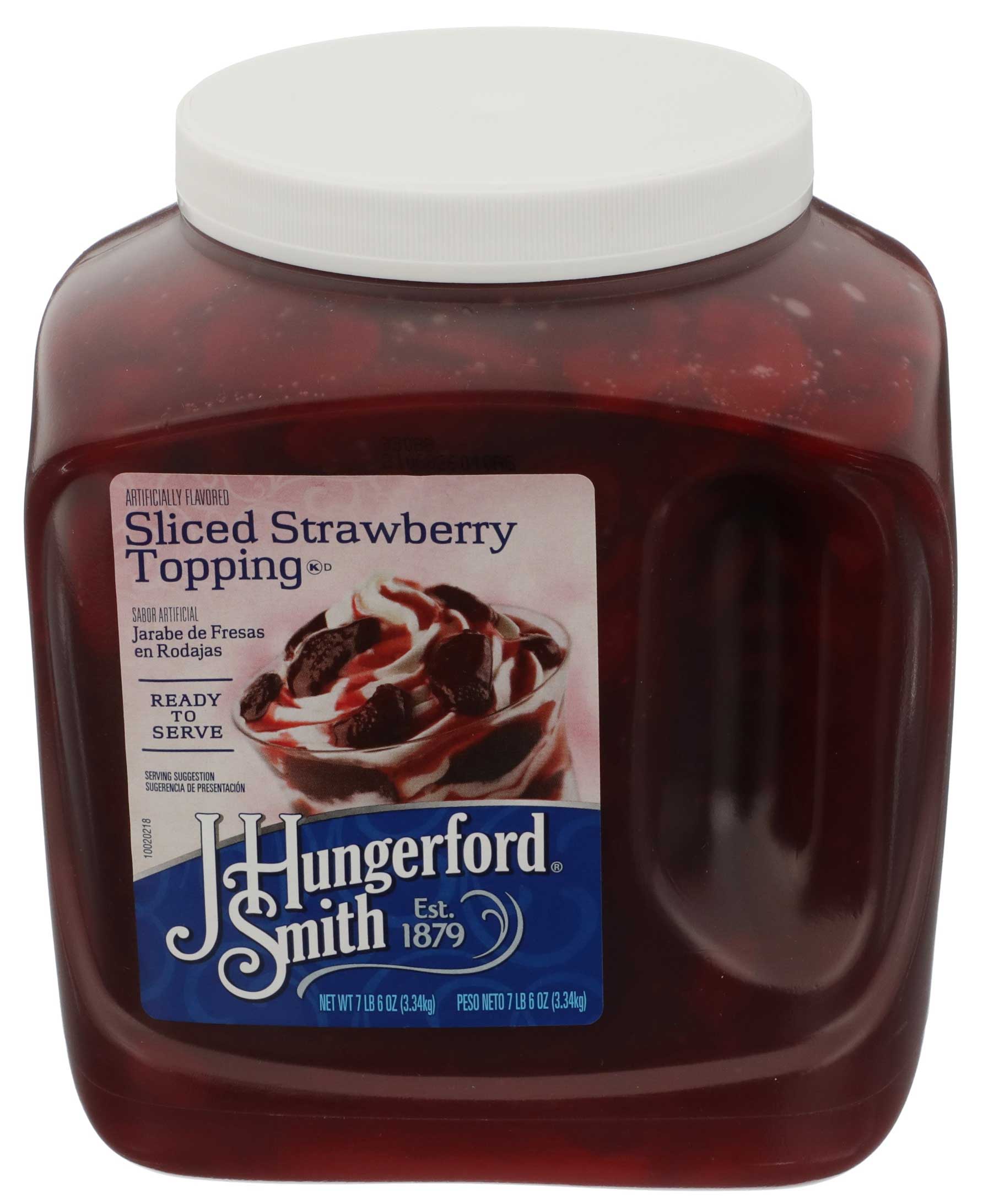 Jhs Sliced Strawberry Dessert Topping, 118 Ounce -- 3 Per Case