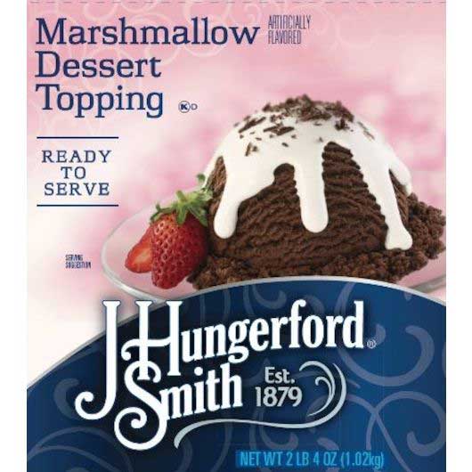 Jhs Ready To Use Marshmallow Dessert Topping, 36 Ounce -- 6 Per Case