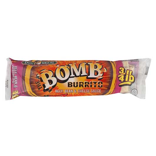 Don Miguel Beef Bean And Cheese Sauce With Red Chile Burrito, 12 Ounce -- 12 Per Case