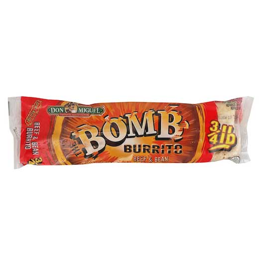 Don Miguel Spicy Red Hot Beef and Bean Burrito, 12 Ounce -- 12 per case