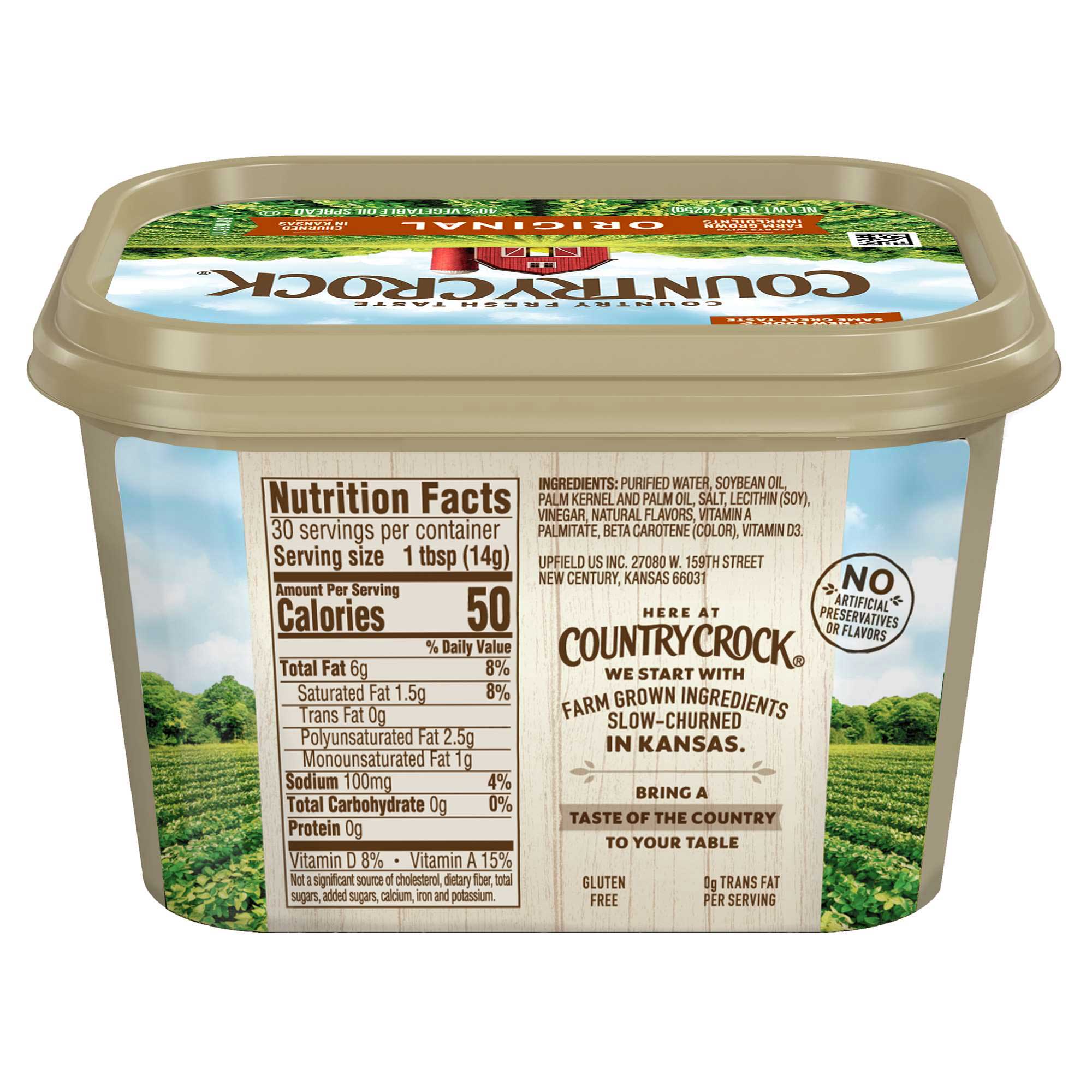 Country Crock Original Vegetable Oil Spread, 15 Ounce -- 12 Per Case